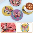 thumbnail image 1 of Cuadros Decorativos Juego de posavasos de bricolaje Mariposa 6pcs Pinturas de diamantes Posavasos Kit Proud Rainbow Logo DQrwqpou  embutido en tela, 1 of 4