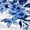 Blue, variant on Blue Floral Print Halter Neck Maxi Dress, Waist-Cinched Bodycon Style, Elegant Evening & Daywear