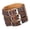 Coffee, variant on Adjustable Leather Cuff For Men Punk Inspire Wide Wristband Accessory