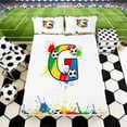thumbnail image 3 of Erosebridal Splash Soccer Letter G Queen Sheet Sets, Sport Bed Set for Boys and Girls, 4 Pieces, 1 Flat Sheet, 1 Fitted Sheet and 2 Pillowcases, 3 of 6