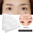 thumbnail image 4 of Eyebrow Ruler,100Pcs/Set Disposable Eyebrow Ruler Measurement Disposable Eyebrow Ruler Solid Performance, 4 of 14