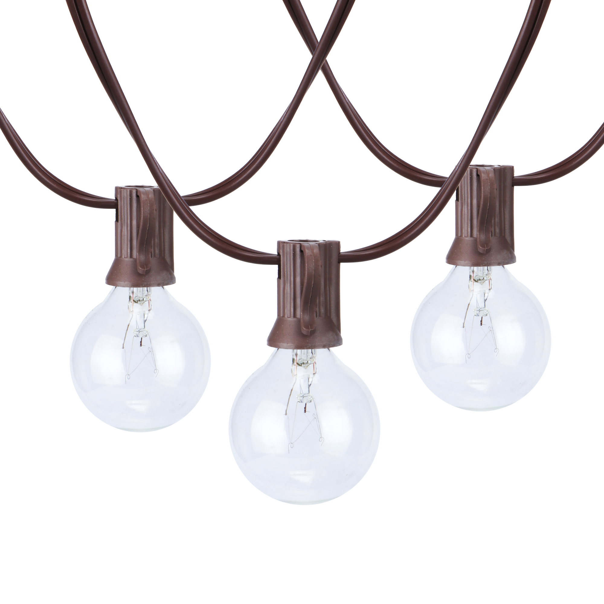 Better Homes & Gardens 20-Count Clear Glass Globe G40 Bulbs Outdoor String Lights - image 3 of 10