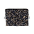 thumbnail image 6 of SINGER Large Premium Tackle Basket Gold Foil Floral Print with Notions Sewing Kit and Matching Pin Cushion, 6 of 6
