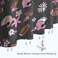 thumbnail image 6 of Gray Football and Flowers Pattern Shower Curtain 36"x72" ,Bathroom Decorative Shower Curtains Set with 12 Hooks,Modern Waterproof Washable Shower Curtain, 6 of 6