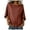 a23-Brick Red, variant on Kpoplk Womens Plus Size Tops Fashion Casual Solid Cotton Linen Shirts V Neck Buttons Short Sleeve Tunic Blouse Summer Tops for Women Size XXL,Khaki