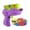 Purple, variant on Children Flying Saucer Guns Carrot Flying Disc Launcher Toy Toys EVA Outdoor Disc Game Flying Kid