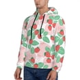 thumbnail image 3 of Sikiie Strawberry Men's Hoodie, Essentials Hoodie, Sweatshirt, Pullover Hooded Sweatshirt for Men-Large, 3 of 7