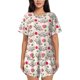 thumbnail image 1 of Fotbe Cartoon Koala Bear Conjunto de Pijama Estampado para Mujer, 2 Piezas, Ropa de Dormir con Camiseta de Manga Corta y Shorts Suaves-Small, 1 of 6