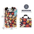 thumbnail image 2 of Yayeee Freestanding Laundry Hamper with Handle Collapsible Large Storage Basket for Clothes, Red Floral, 2 of 7