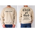 thumbnail image 2 of "Child of God" 2 Corinthians 6:18 Christian Sweatshirt – Gothic Font Bible Verse Pullover with Faith-Inspired Design, 2 of 6