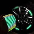 thumbnail image 4 of 20 Pieces Car Wheel Hub Reflective Stickers, Car Tire Rim Sticker for Car Motorcycle, 4 of 8