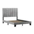 thumbnail image 2 of Hillsdale Furniture Crestone Gray Velvet Tufted Upholstered Platform Full Bed, 2 of 11