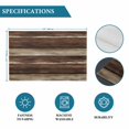 thumbnail image 6 of Brown Wooden Placemats Set of 4, Vintage Farmhouse Retro Art Placemats for Dining Table, Place Mats for Kitchen Tabletop, Waterproof Wipeable Dining Table Mats Set, 6 of 9