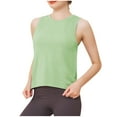 thumbnail image 2 of Timegard Running Tops for Women Crewneck Breathable Workout Running Tank Tops Sleeveless Tee Shirts, 2 of 3