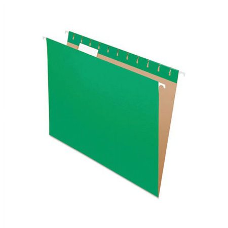 UPC: 0078787816107 | Colored Hanging Folders Letter Size  1/5-Cut Tab  Bright Green  25/Box