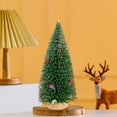 thumbnail image 6 of Christmas Tree Stems Decorations,Miniature Christmas Tree,Snow Frosted Cedar Tower Style Christmas Decoration,Holiday Decoration for Desktop Party Displays,10inch, 6 of 8