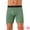 Green, variant on DARING DIVA Men's Lightweight Solid Color Soft Stretch Open-fly Boxer Briefs 28 Black