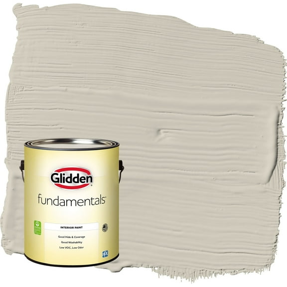 Glidden Fundamentals Grab-N-Go Storm's Coming / Gray Semi-Gloss Interior Paint, 1 Gallon