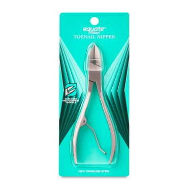 Equate Stainless Steel Toenail Nipper for Nail Care of Thicker & Harder Nails