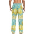 thumbnail image 4 of FREEAMG Lemon Cotton Pajama Pant for Men, Super Soft Lightweight Lounge Pajama Bottoms Drawstring Sleepwear Pant with 2 Pockets, 4 of 7