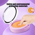thumbnail image 6 of Girls Makeup Toy Set Pretend Play Cosmetics with Brushes Mirror Washable Accessories Role Play Gift for Kids Birthday Christmas(Purple), 6 of 7