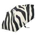 thumbnail image 2 of Black White Abstract Zebras Pattern All Weather Umbrella Triple Folding Parasol 6 Ribs UV Protection Portable, 2 of 8