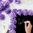 thumbnail image 6 of Juvale Stemless Artificial Roses - Durable Plastic Roses for Wedding Decor - for Centerpiece Table Decorations - Realistic Artificial Flowers for Maintenance-Free Use - Purple, Pack of 100, 6 of 10