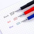 thumbnail image 5 of Juego de 25 bolígrafos de gel, bolígrafo neutro, escritura suave, secado rápido, 0,5 mm, color negro, azul y rojo, recambio reemplazable, material de papelería escolar, 5 of 5
