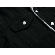 LZLER Mens Winter Jean Jacket Fleece Lined Denim Jacket for Men