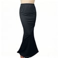 thumbnail image 5 of Women's Long Pencil Skirt High Waisted Summer Bodycon Tight Maxi Skirts Women Solid Stretchy Bodycon Maxi Skirt for Elegant Casual Office Wear, 5 of 6