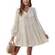 thumbnail image 2 of Vestido floral de verano Ticfox Con botones delanteros Cuello en V, 2 of 6
