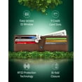 thumbnail image 2 of Vegan Leather Bifold Wallets For Men - Cruelty Free Non Leather Mens Wallet With ID Window RFID Gifts For Him, 2 of 6