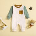 thumbnail image 2 of CAUYDY Baby Boy Gift Newborn Clothes 0 3 6 9 Months 1T 2T Preemie Long Sleeve Sleepwear Fall Winter Infant Boys Romper Toddler Pajamas Green for Sizes 18-24 Months, 2 of 7