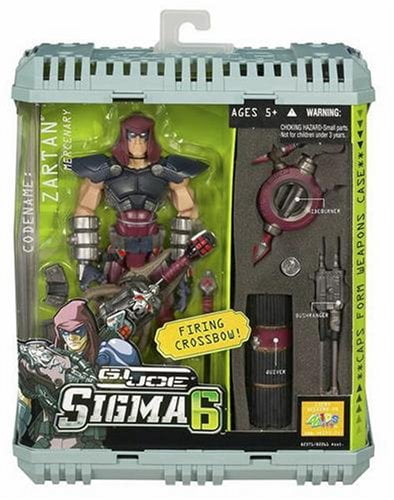 G.I. Joe Sigma 6 Commando Camo Long Range 8 Pollici - Action Figure Con Poncho E Blaster - 3