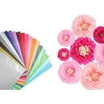 thumbnail image 3 of UNIQOOO 200 Sheets 20 Color Gift Tissue Paper Bulk, Assorted Rainbow Mix, for Gift Bags Box Gift Wrapping Crafts Project, Wedding Birthday Party Favors,Shredded Fill,Pi–ata,Pompom,Confetti,20X26 Inch, 3 of 4