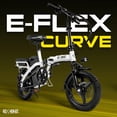 thumbnail image 2 of Bicicleta E-be Electrica Plegable Centurfit E-flex Curve 750w 35km/h blanca, 2 of 10