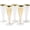 Gold Rimmed, variant on Set of 24 Silver Glitter Plastic Champagne Flutes - 4.5 oz Capacity - Shatterproof Durable Disposable Glasses - Elegant Design - Ideal for Weddings, Cocktail Parties, and Outdoor Celebrations
