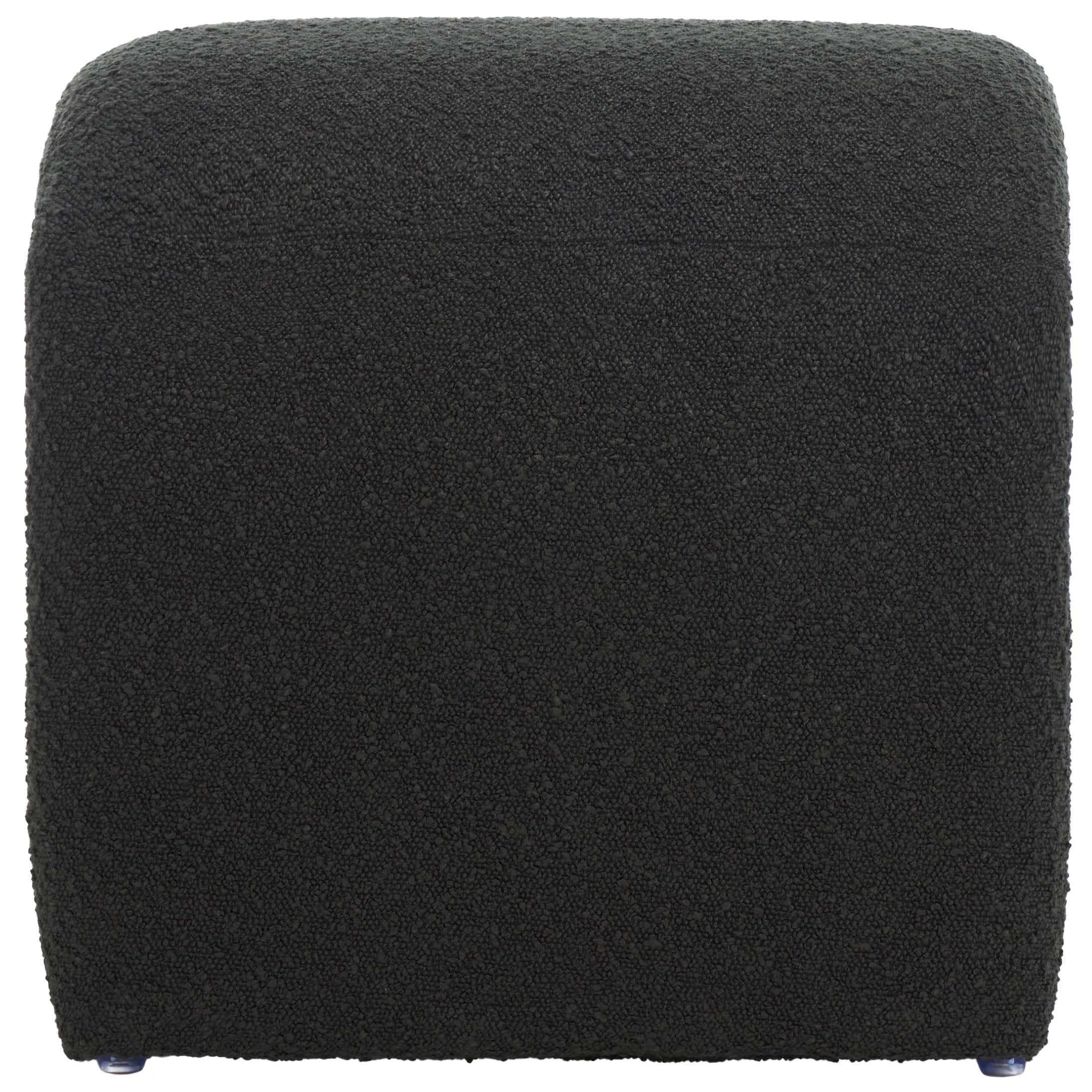 SAFAVIEH Kibo Modern Boucle Ottoman, Black