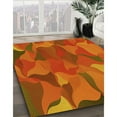 thumbnail image 3 of Ahgly Company Machine Washable Indoor Rectangle Transitional Neon Orange Area Rugs, 2' x 5', 3 of 7