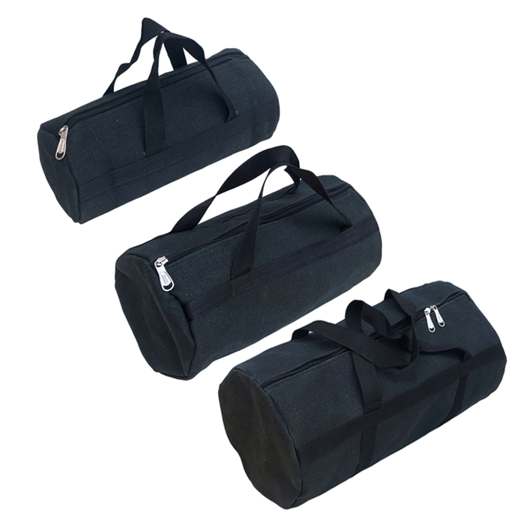 Yokua Canvas Tool Bag Handbag Storage Large Capacity Wide Mouth Zippered Tool Bag