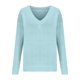 thumbnail image 5 of Suéter de cuello en V para mujer, jersey de manga larga de color liso con cuello en V, suéter informal de moda, top de poliéster para mujer, 5 of 6