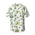 thumbnail image 2 of Vsdgher St Patrick's Day3 Print Men's Wrinkle Free Untucked Cuban Shirt Business Casual Button Down Shirts Short Sleeve Shirt, 2 of 7