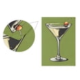 thumbnail image 5 of Yayeee Garden Flag 12" x 18" Double Sided Outdoor Yard Lawn Holiday Decorations, Light Black Martini, 5 of 6