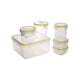 thumbnail image 1 of Contenedores Para Alimentos Ideen De Plástico Juego De 6 Piezas Verde 300 a 4600 ml, 1 of 6