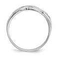 thumbnail image 2 of 925 Sterling Silver Rhodium-plated Polished Infinity Ring Size 6, 2 of 7