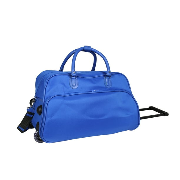 CalBags 21Inch CarryOn Rolling Duffel Bag Royal Blue