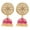 Pink, variant on Indian Jewelry Bollywood Antique Crystal Kundan Jhumki Jhumka Earrings for Women