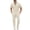 Khaki., variant on HBGVBA Men Fashion 2 Piece Outfit Solid Color Knit Short Sleeve V-Neck T-Shirt Cargo Long Pants Set