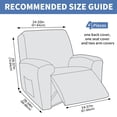 thumbnail image 2 of JIATER Recliner Chair Covers Stretch Polyester Recliner Slipcover with Pockets,Dark Coffee, 2 of 8