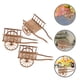 thumbnail image 2 of 3 piezas de mini carrito de jardín, modelo de carrito simulado, carrito en miniatura, decoración artesanal, 2 of 8